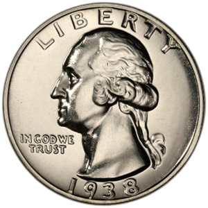 1938 Quarter Obverse