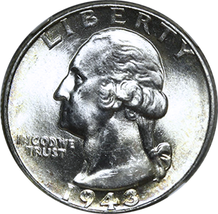 1943 Quarter Obverse