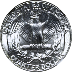 1943 Quarter Reverse