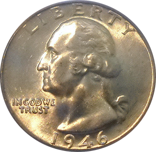 1946 Quarter Obverse