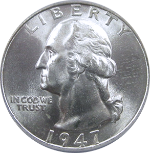 1947 Quarter Obverse