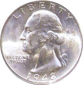 1948 Quarter Obverse