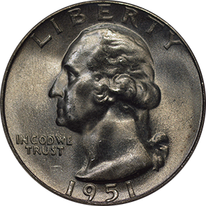 1951 Quarter Obverse