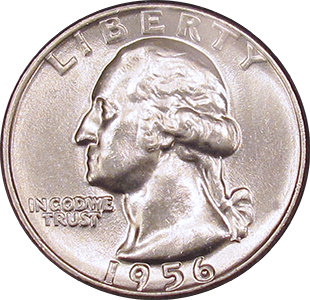 1956 Quarter Obverse