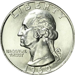 1960 Quarter Obverse