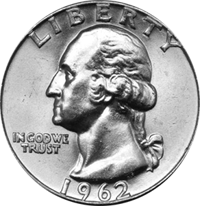 1962 Quarter Obverse