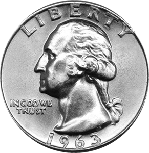 1963 Quarter Obverse