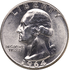 1964 Quarter Obverse