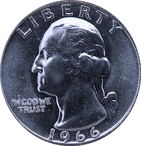 1966 Quarter Obverse