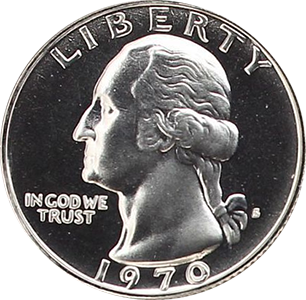 1970 Quarter Obverse