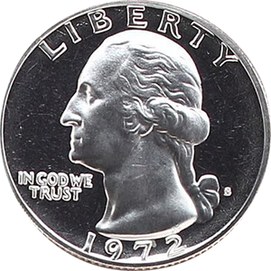 1972 Quarter Obverse