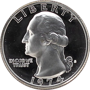 1974 Quarter Obverse