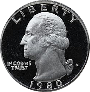 1980 Quarter Obverse