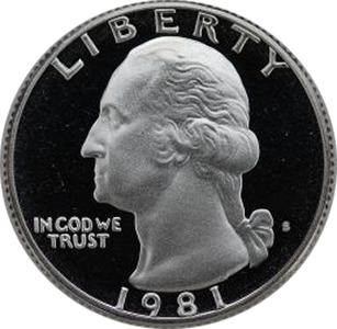 1981 Quarter Obverse