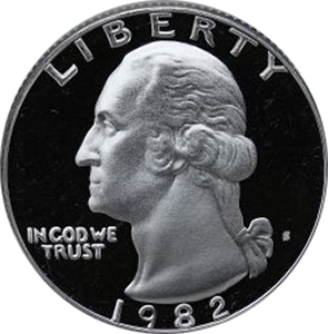 1982 Quarter Obverse