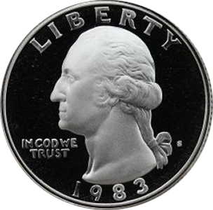 1983 Quarter Obverse