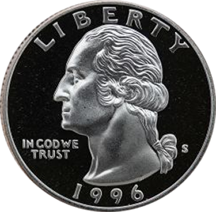 1996 Quarter Obverse